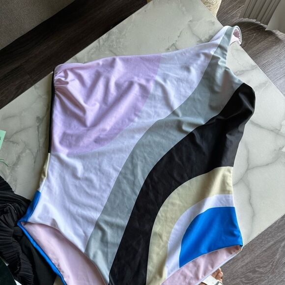 Mara Hoffman Women's Cher Shoulder One Piece SwimSuit - Picture 2 of 6